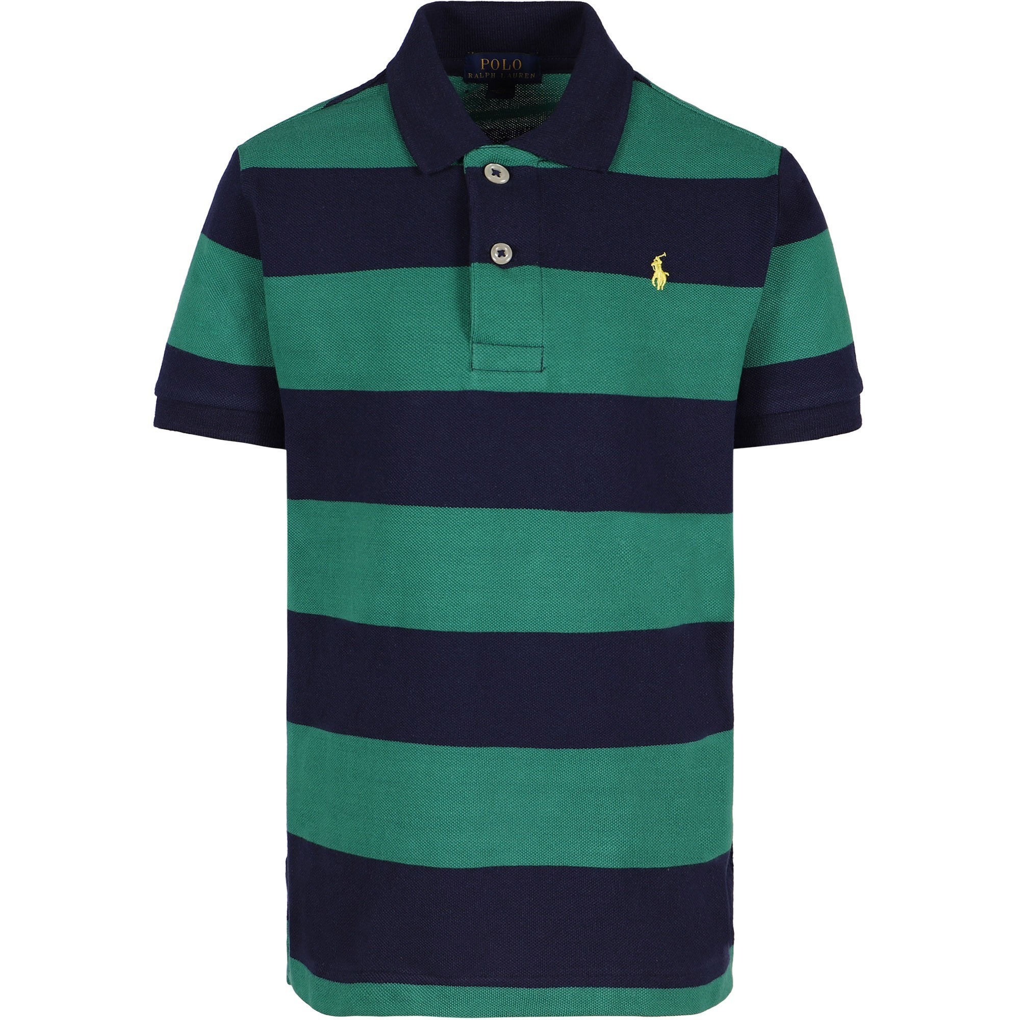 Polo Ralph Lauren Boys Navy & Green Polo Shirt —