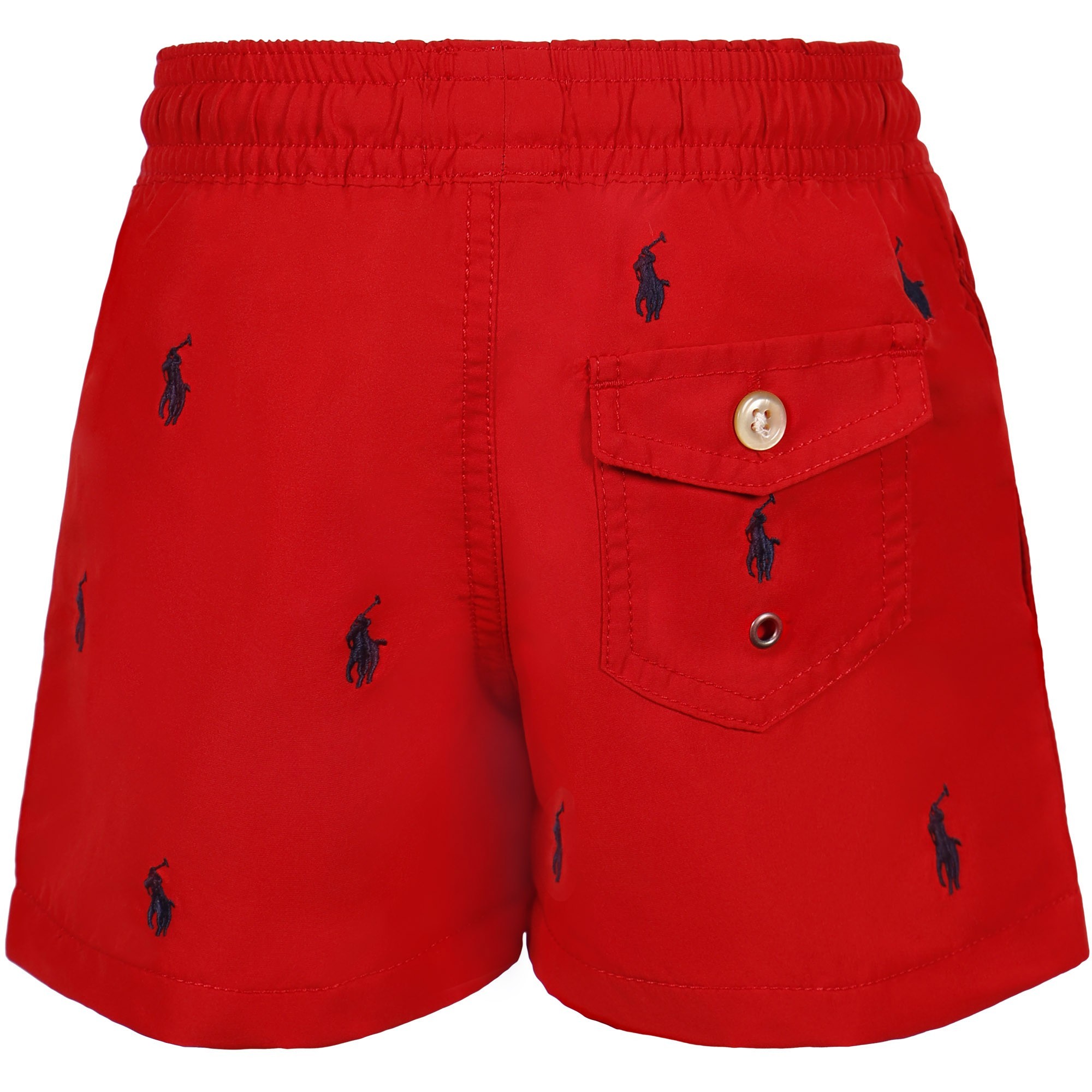 Polo Ralph Lauren Boys Embroidered Trunks in Red —