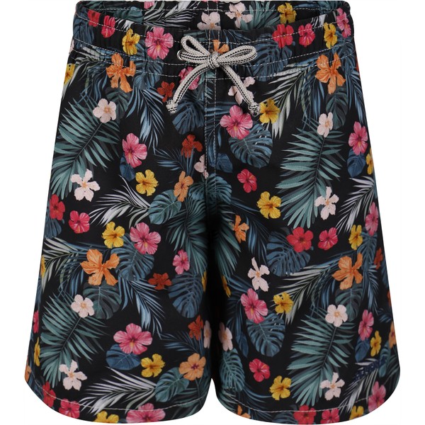 Boys Tropical Hibiscus Swim Trunks