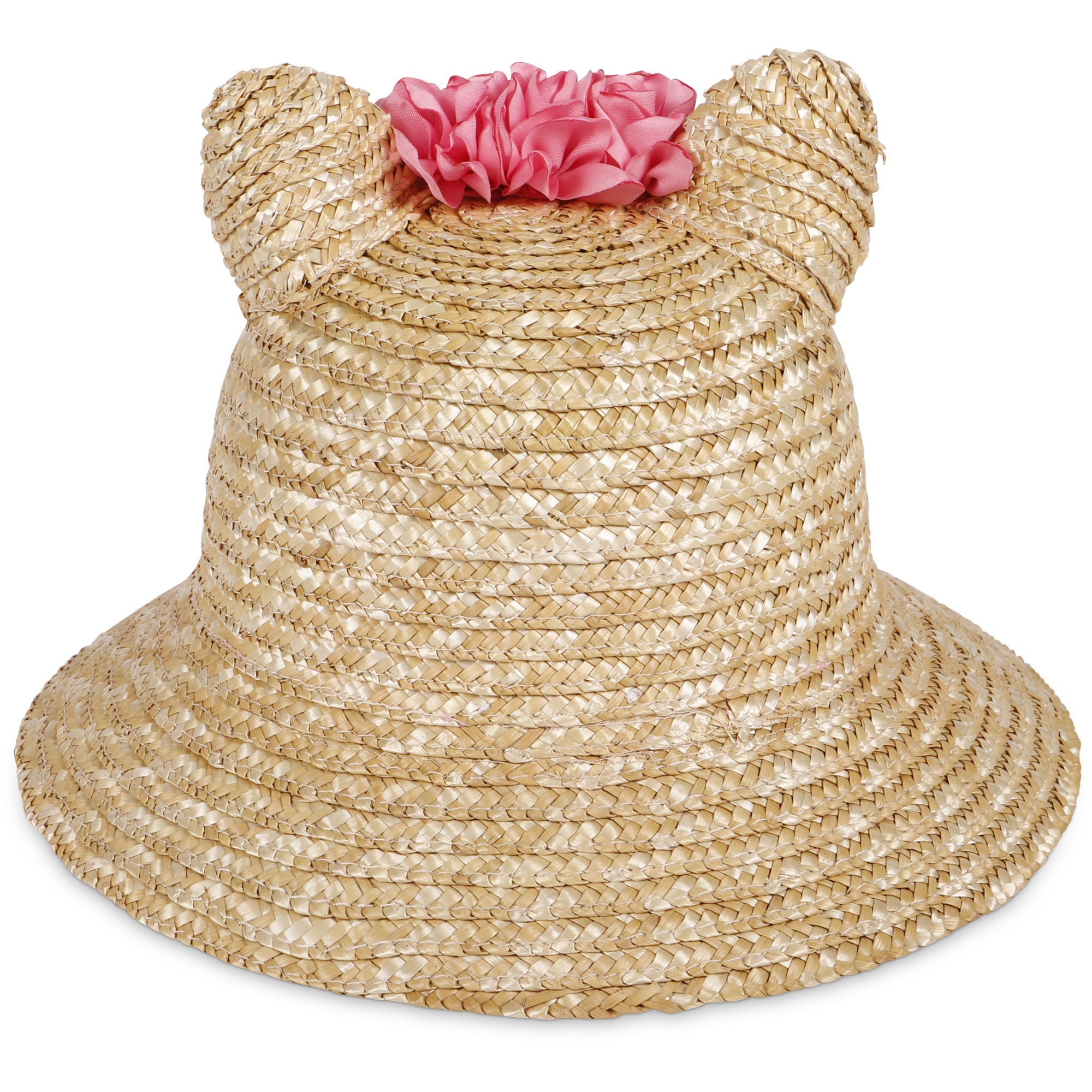 Monnalisa Girls Kitty Ears Straw Hat