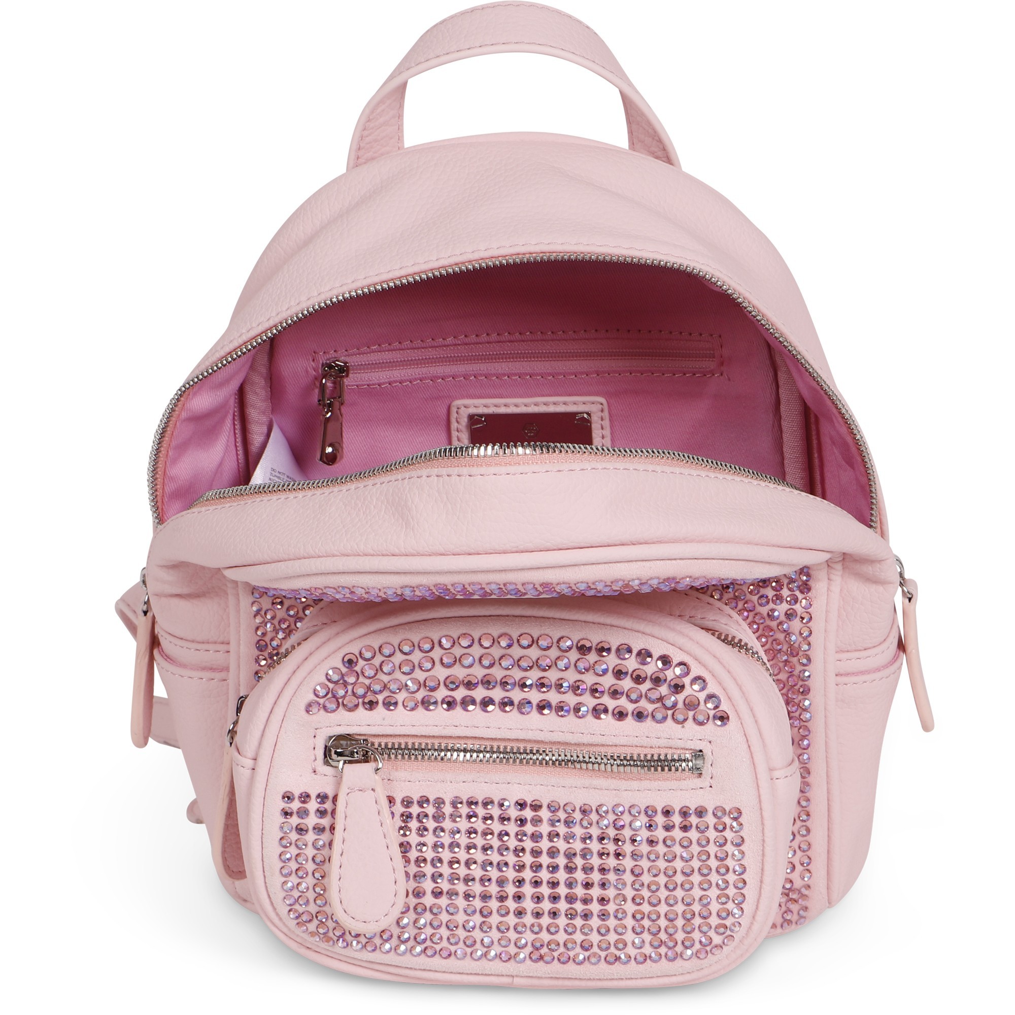 pink logo backpack