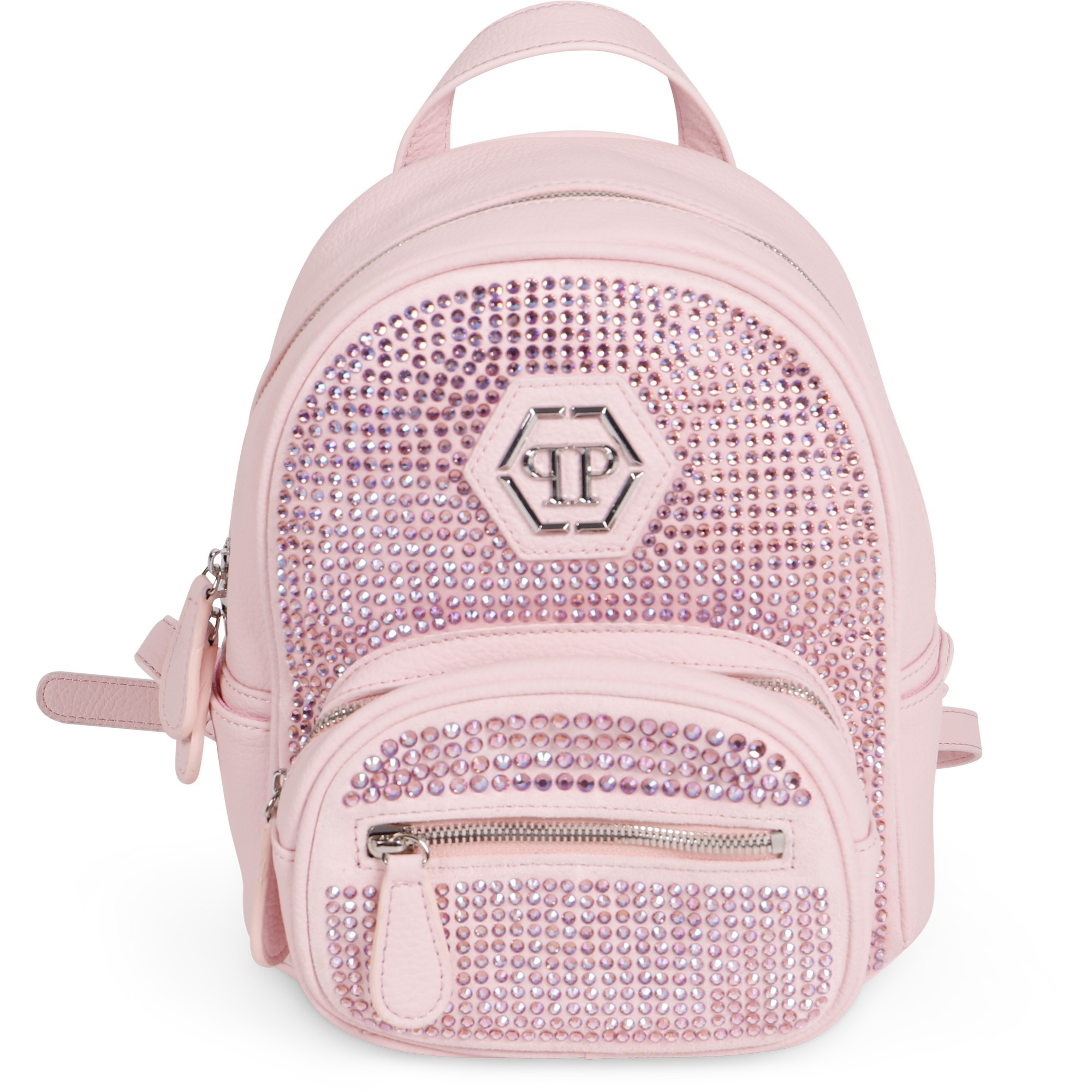 pink logo backpack