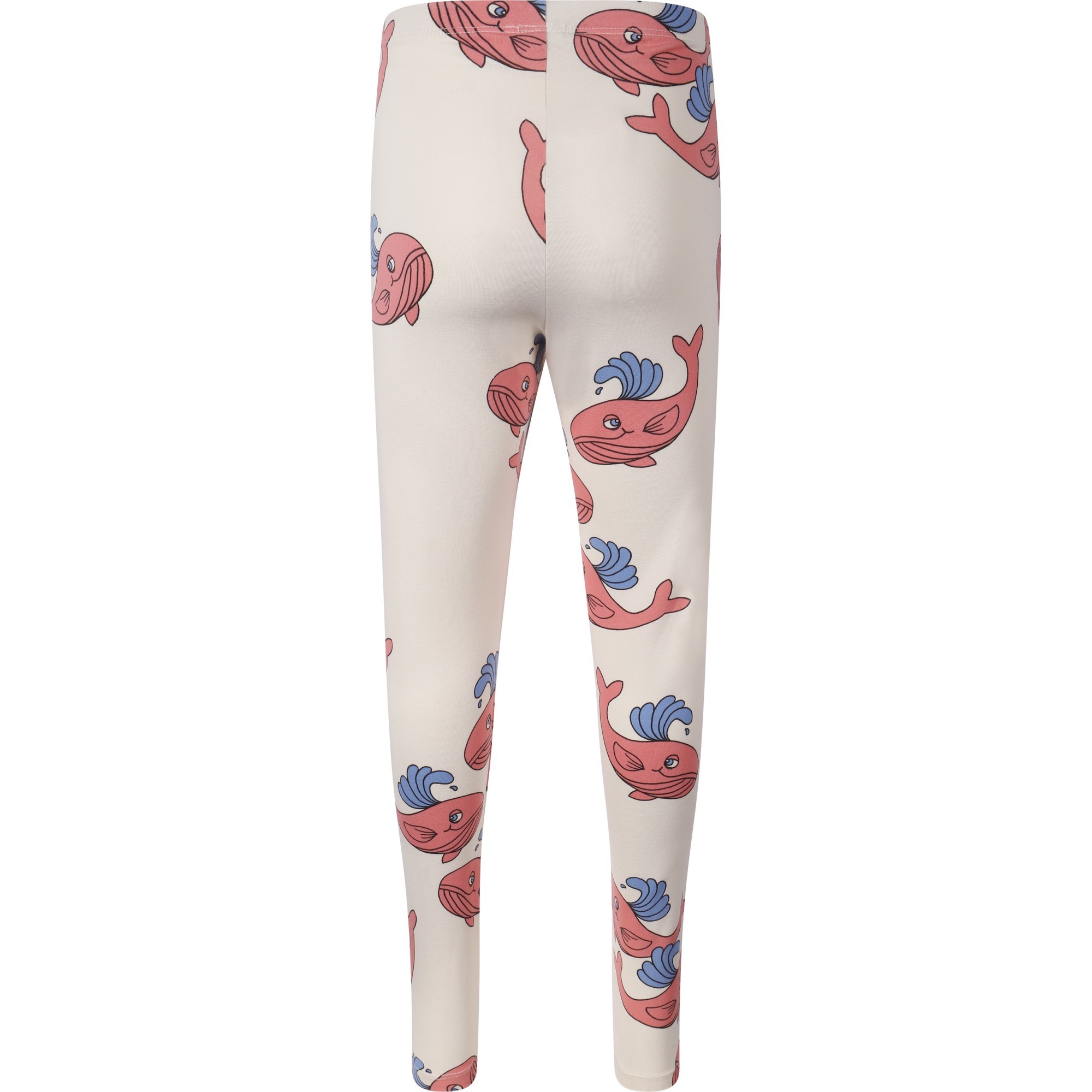 Mini Rodini Girls Whale Print Leggings 