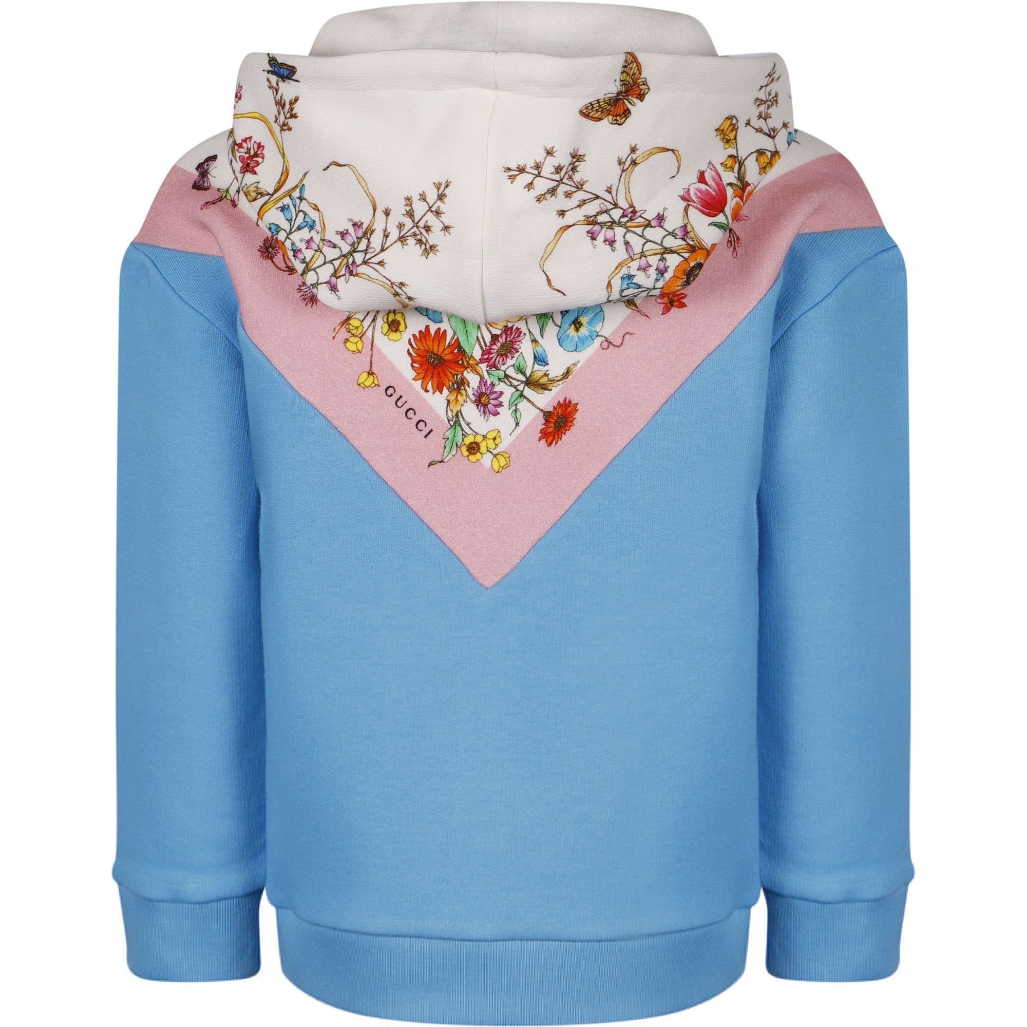 gucci flower embroidered hoodie