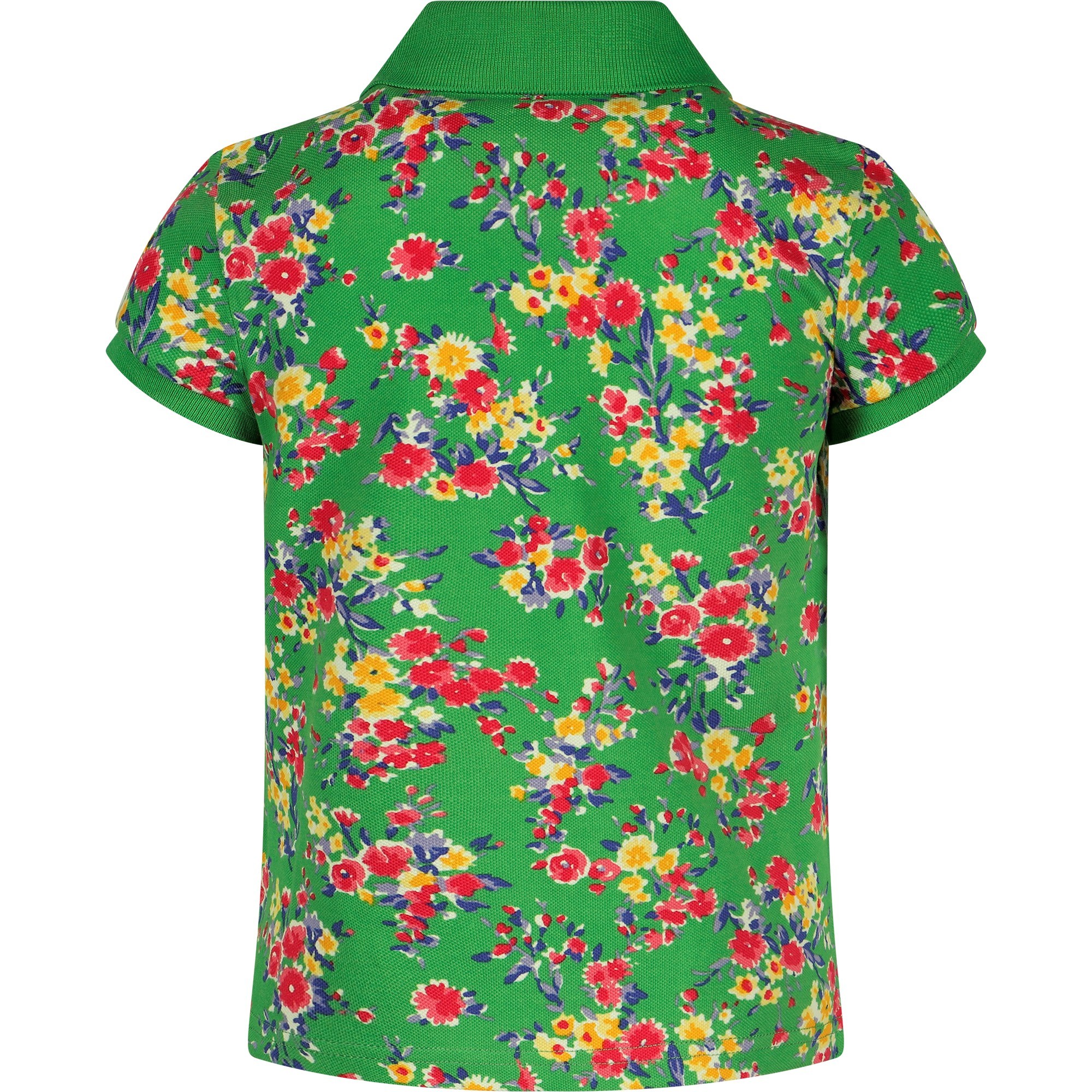 Pretty green floral polo clearance
