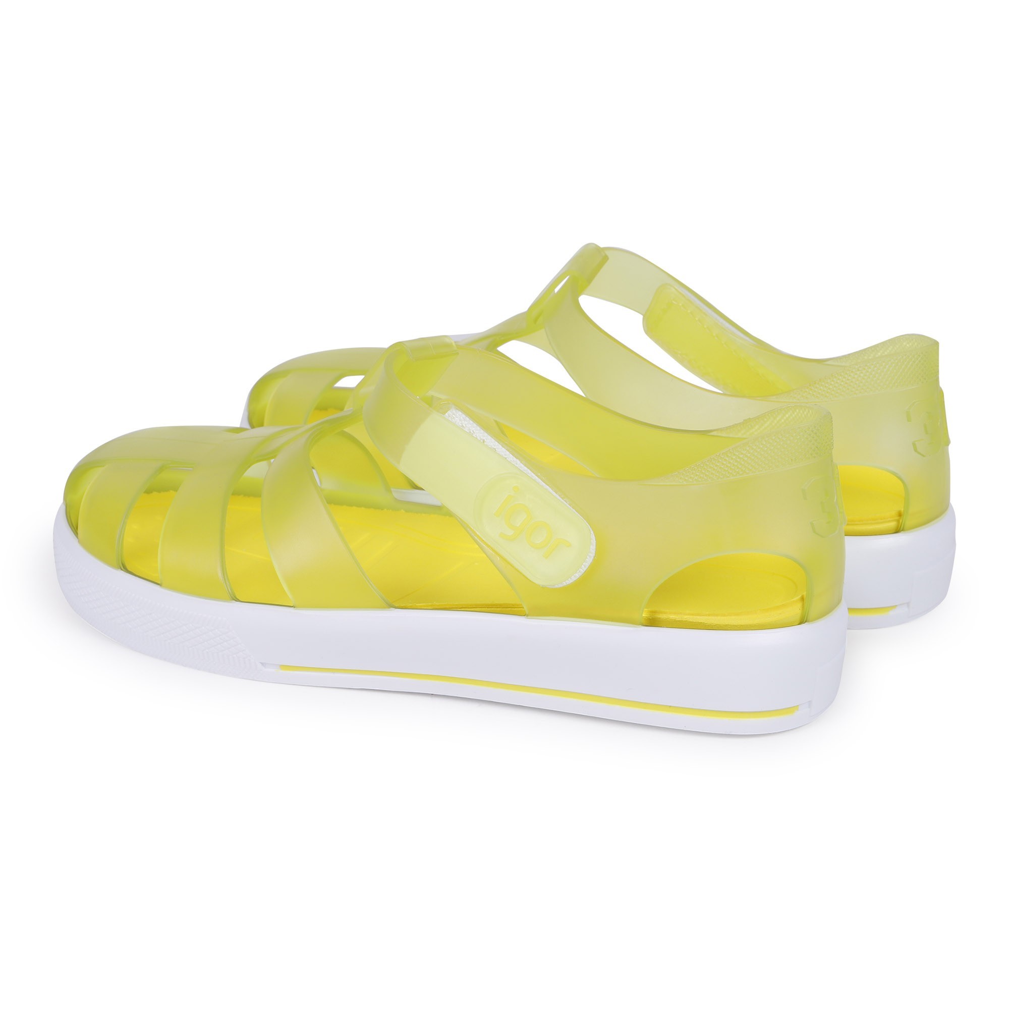 yellow jelly shoes