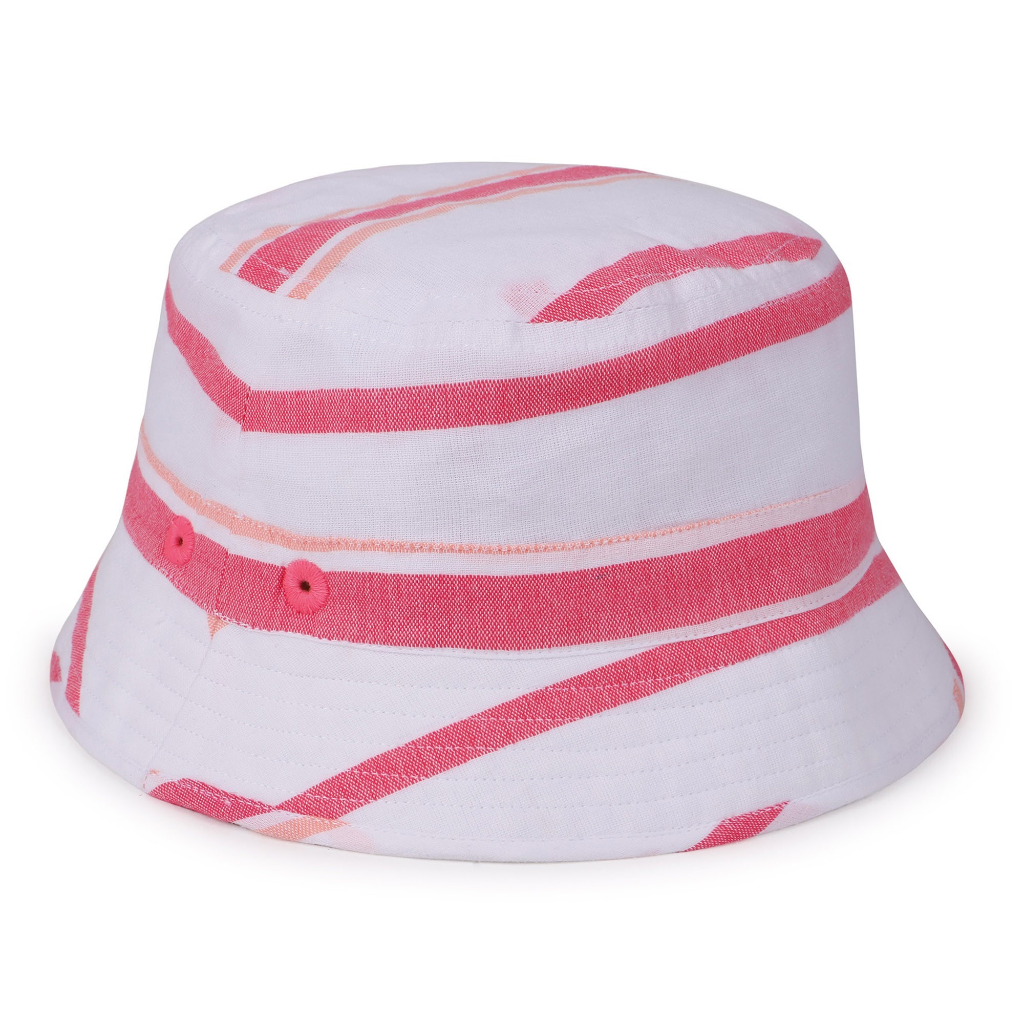 Sunuva Bucket Hat in Pink & White