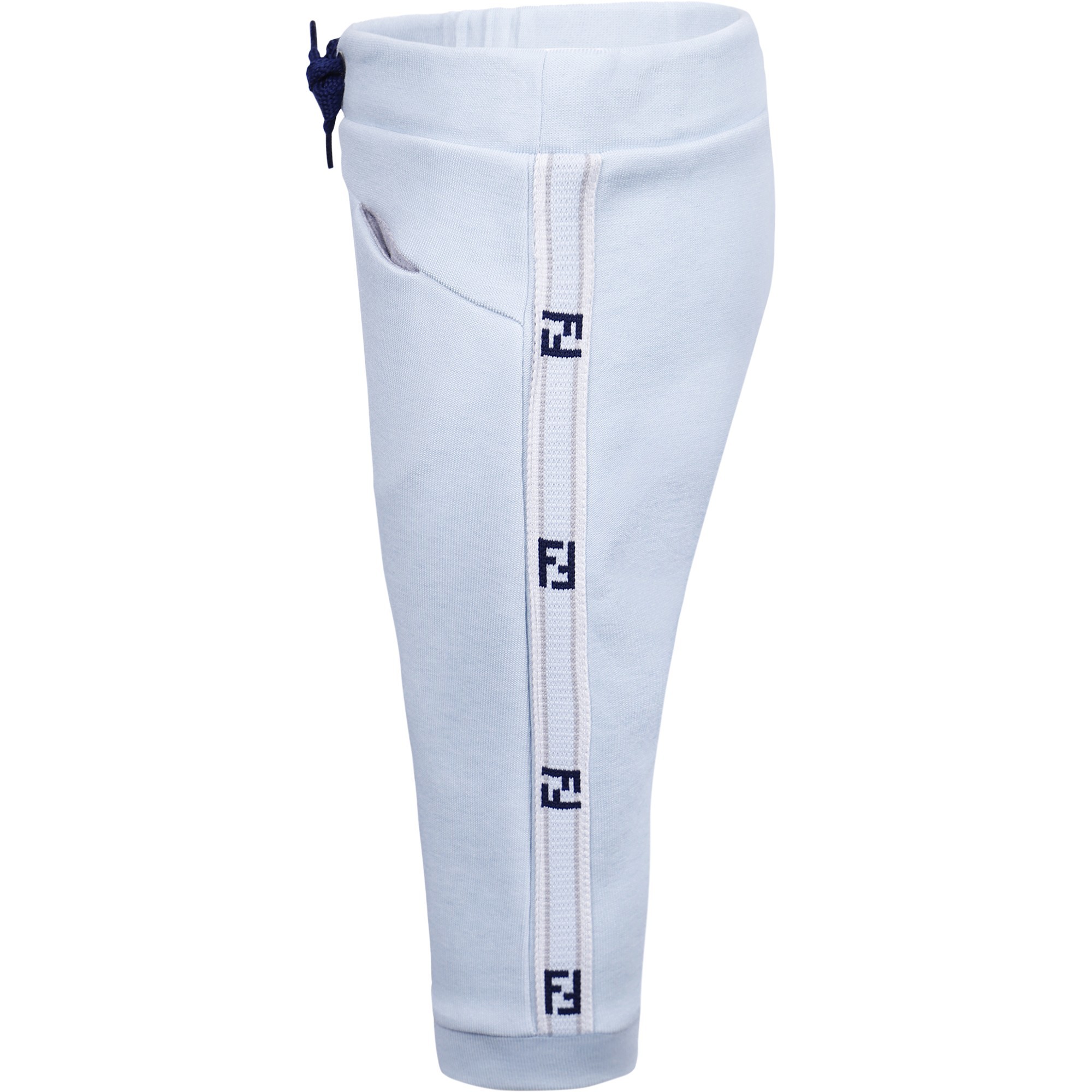Fendi Baby "FF" Tracksuit Pants in Light Blue