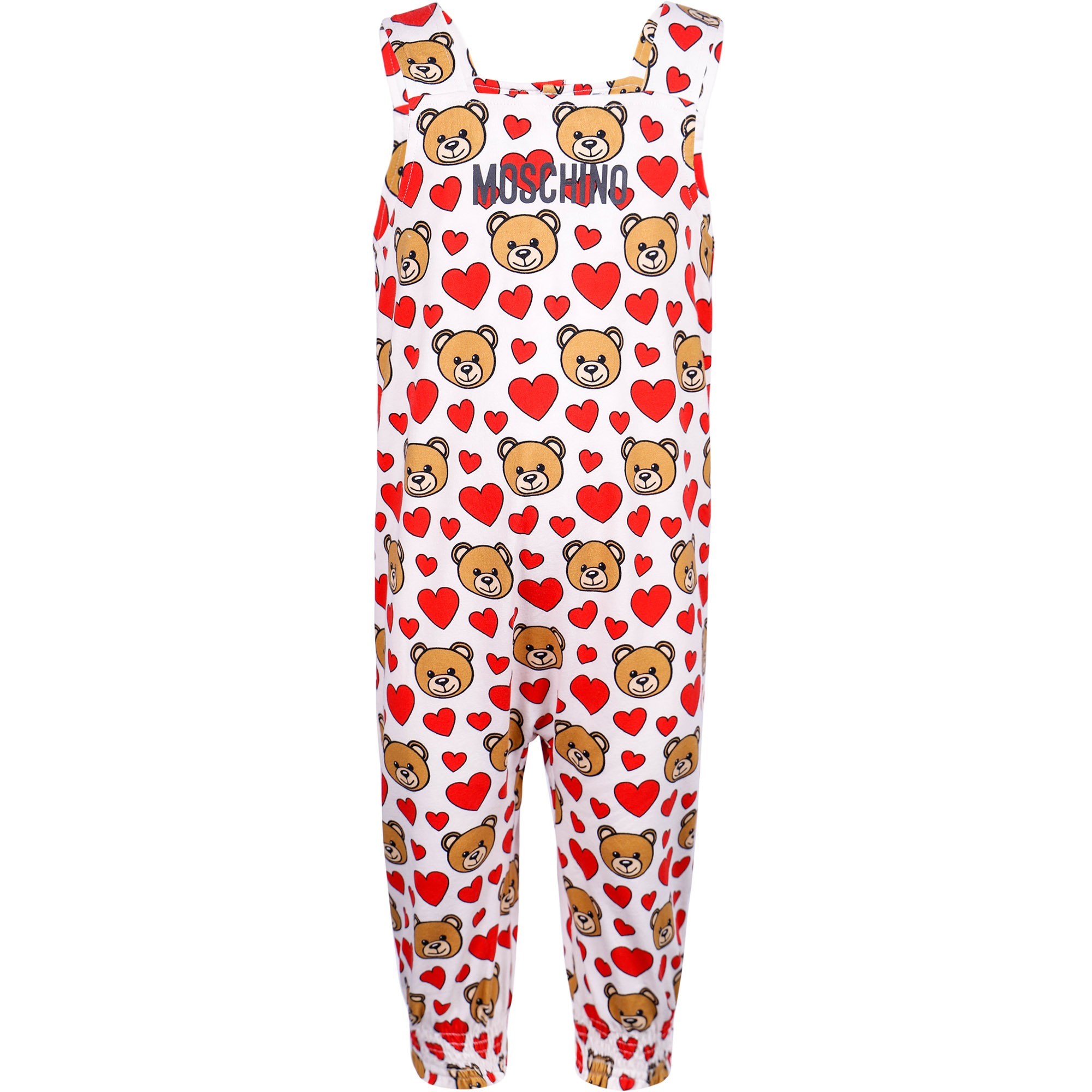 Moschino Baby Teddy Heart Overalls