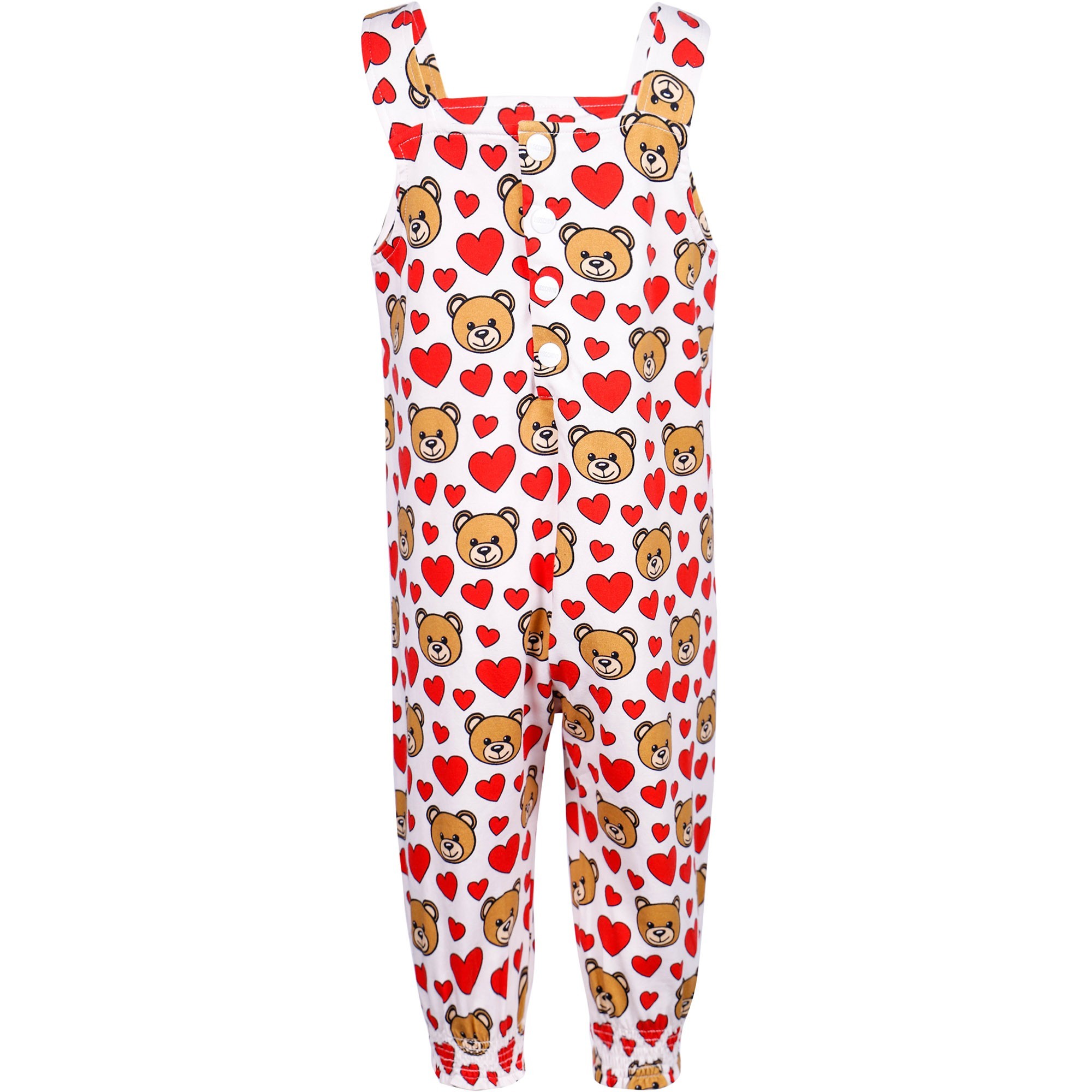 Moschino Baby Teddy Heart Overalls
