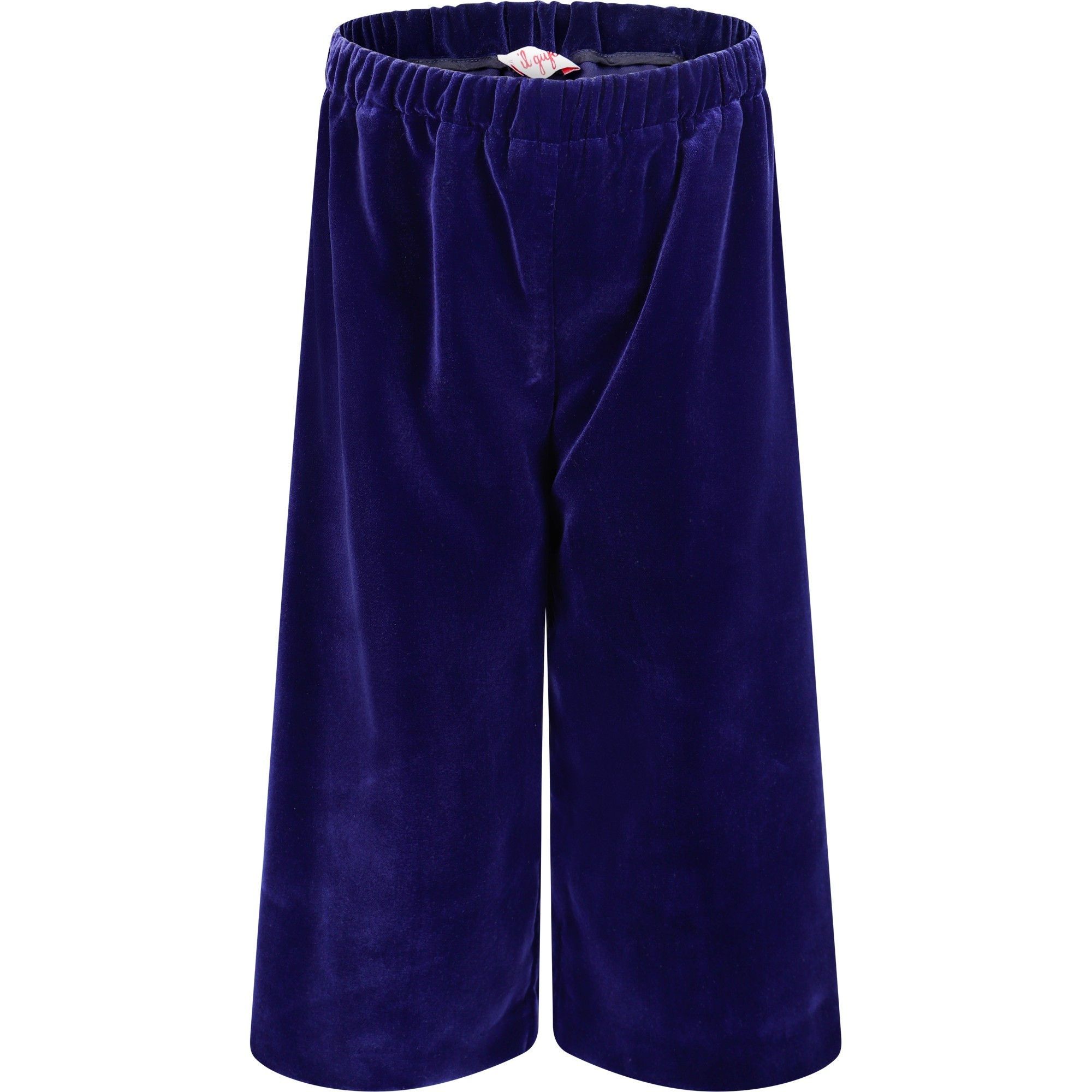 dark blue velvet trousers