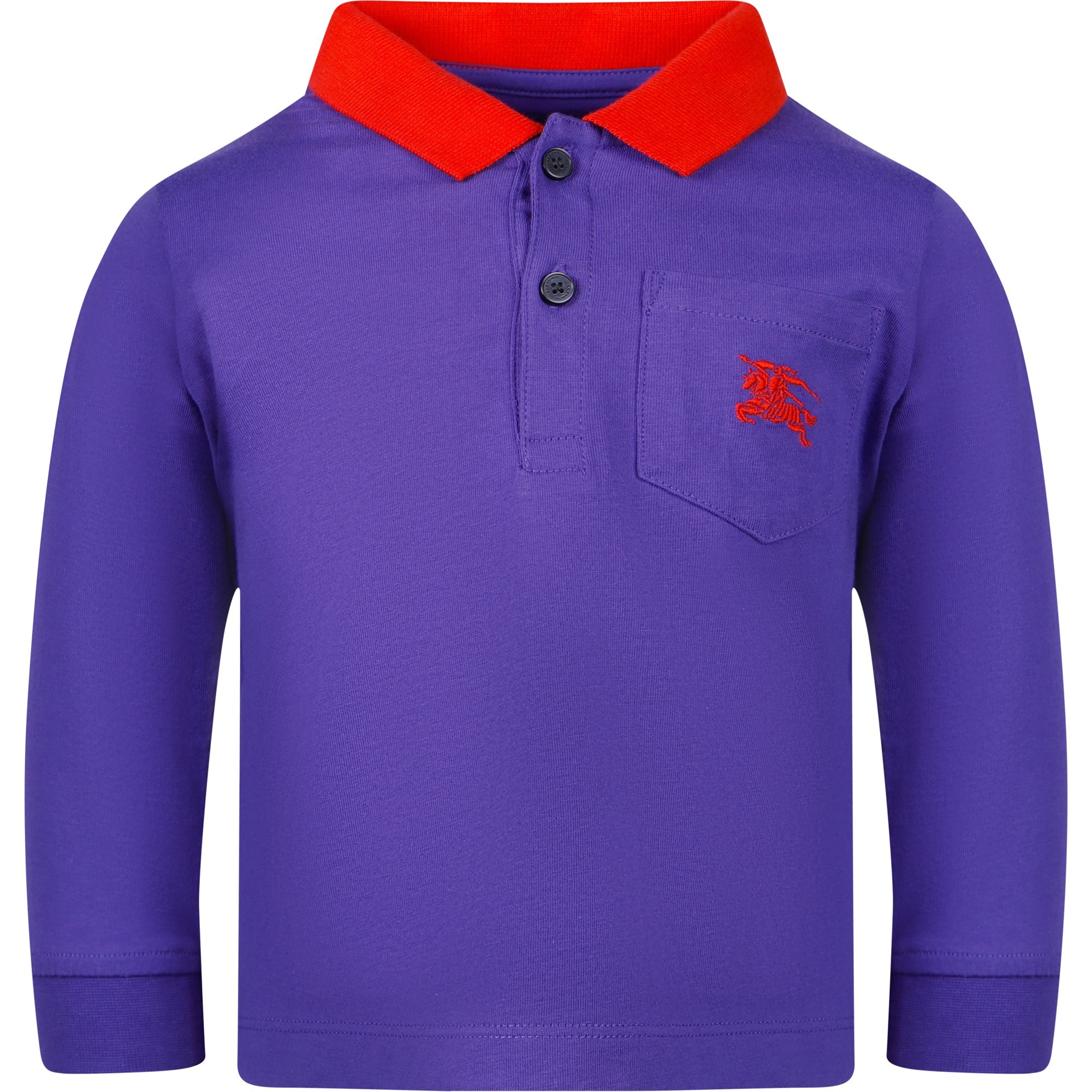 Burberry Baby Polo Shirt in Sapphire —