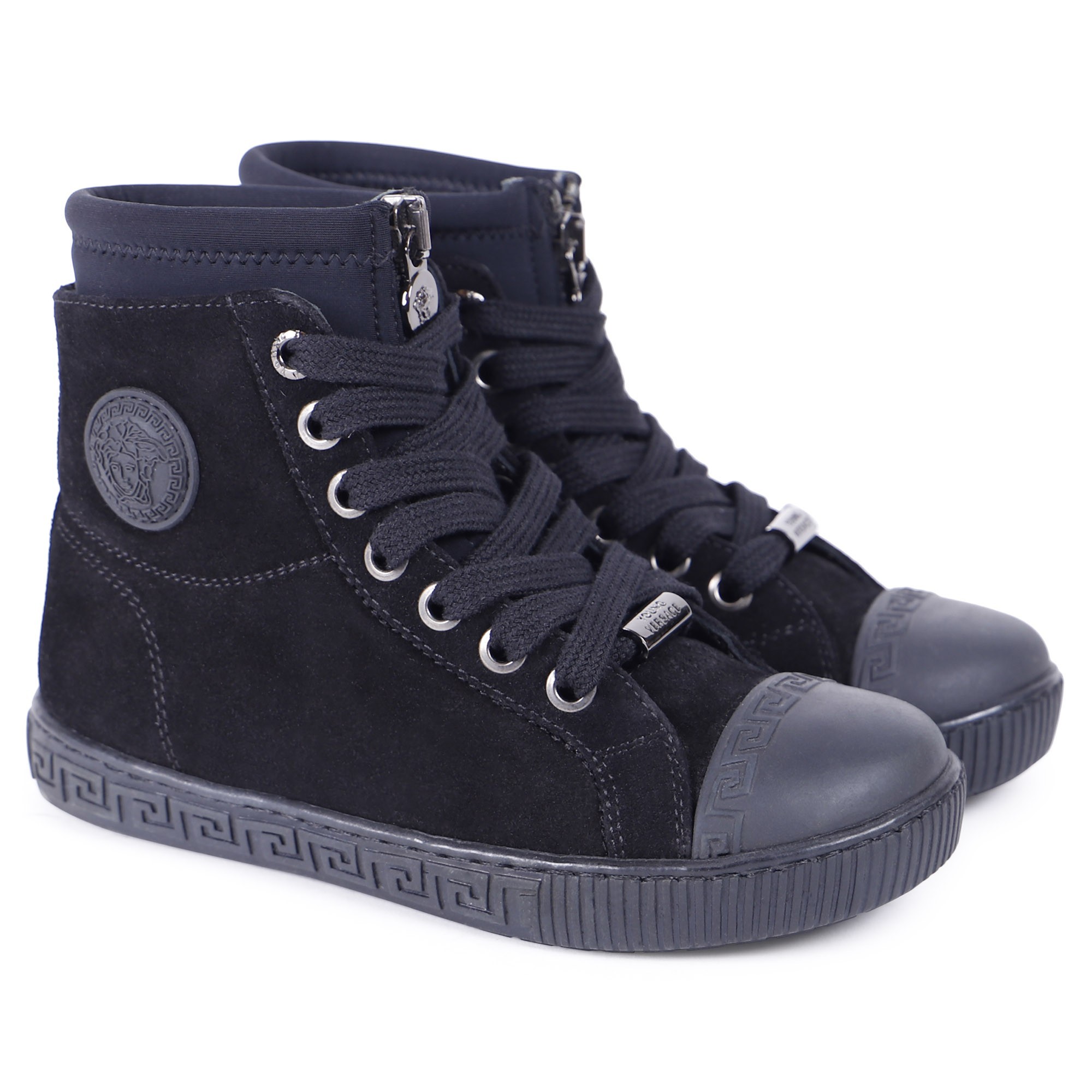 Young Versace Logo Sneaker Boots in 