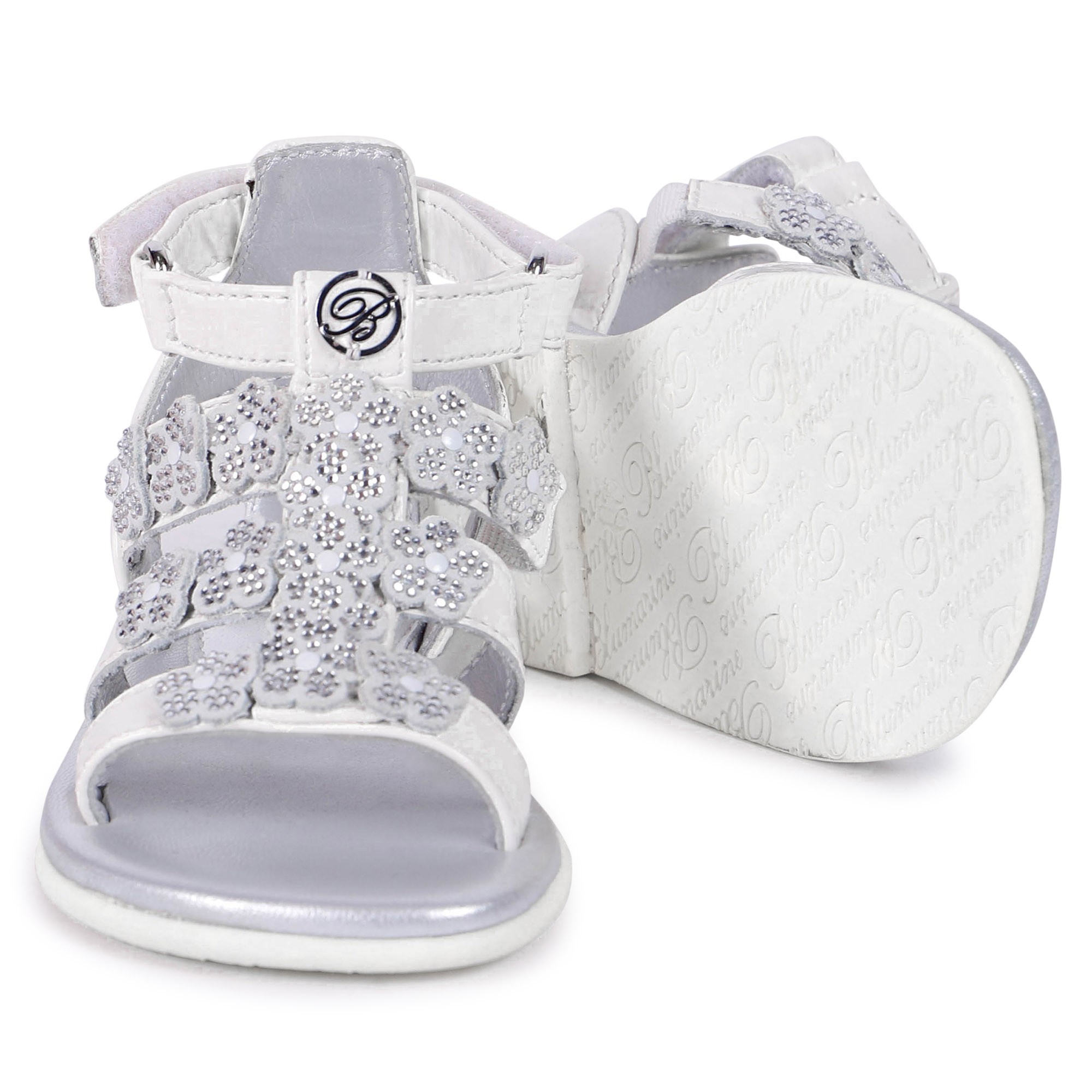 Miss Blumarine Baby Sandals in White