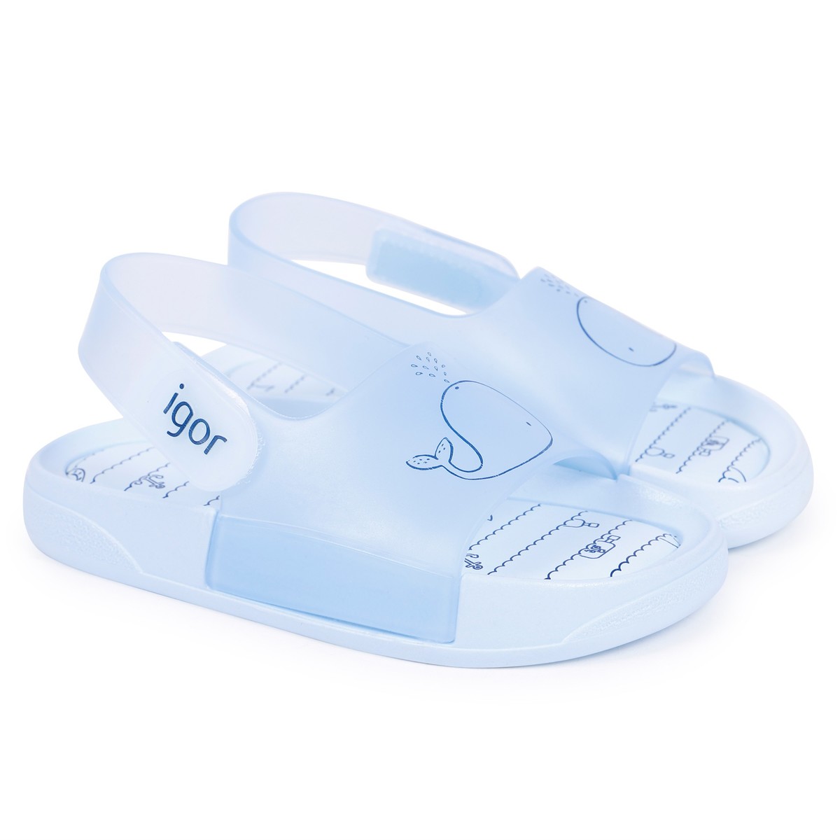 Igor Baby Jelly Sandals in Sky Blue