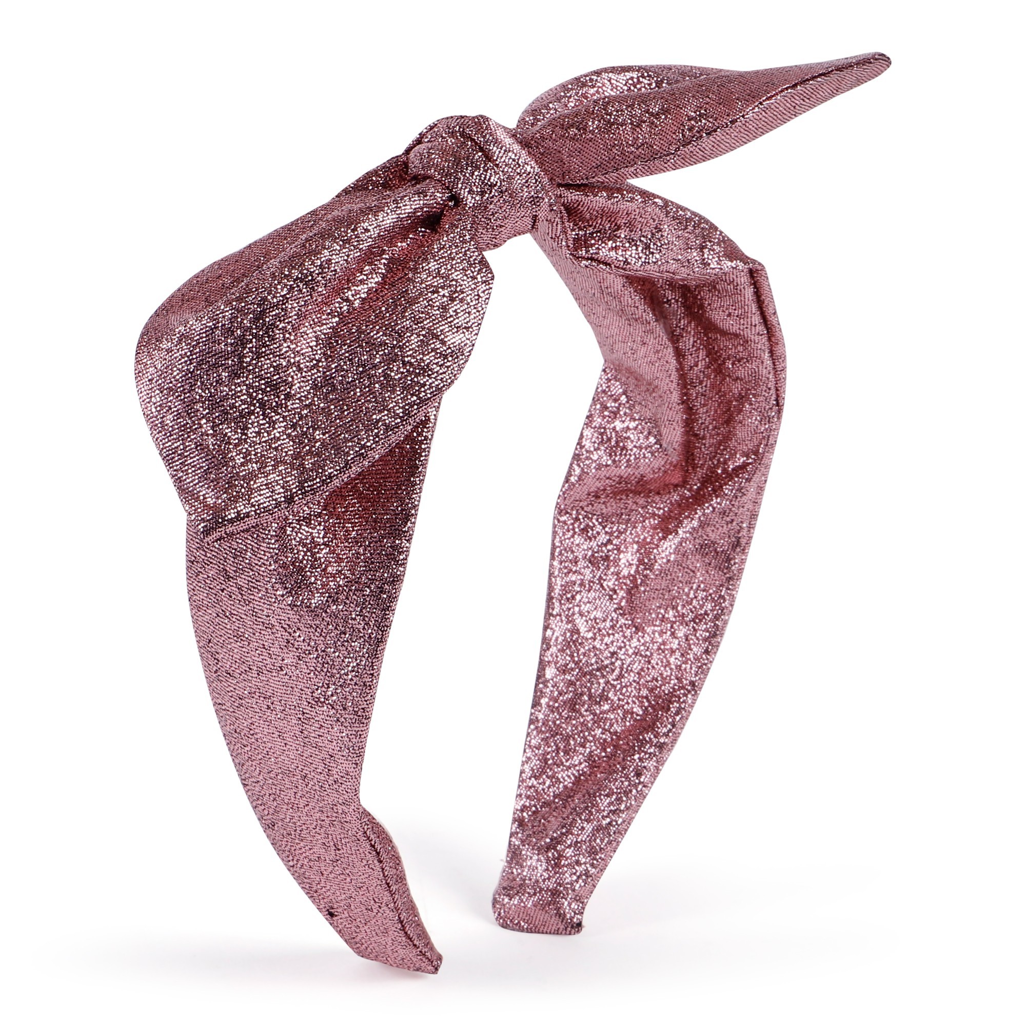 Il Gufo Girls Pink Glitter Bow Headband