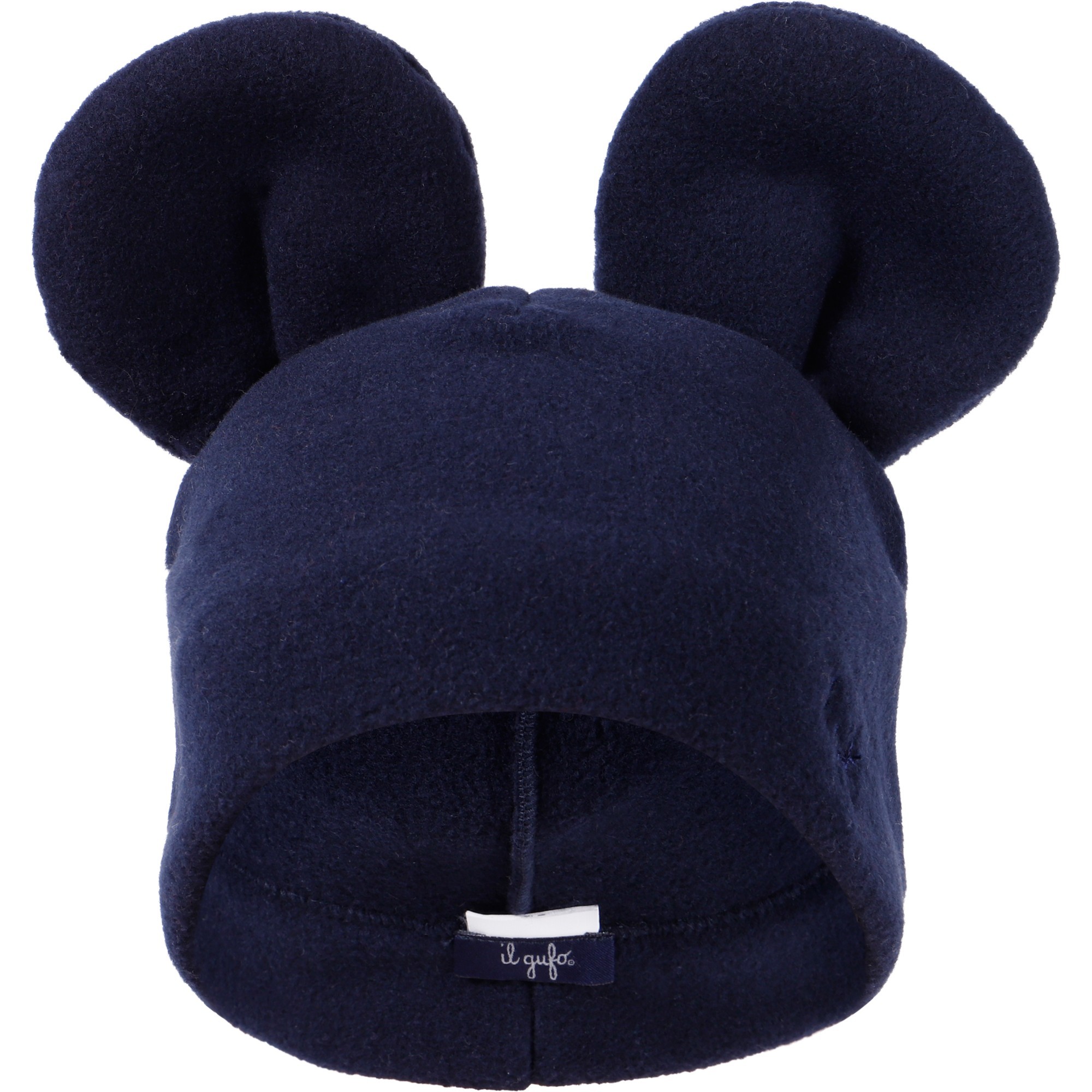 Il Gufo Baby Bear Ear Hat in Navy